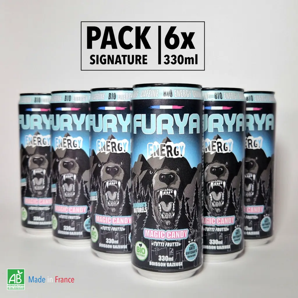 PACK Furya Energy - Bio - "Magic Candy" - 6 x 330 ml