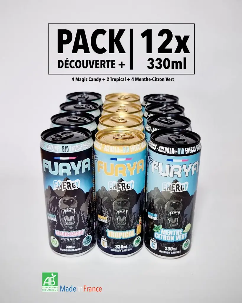 FURYA energy - BIO - Pack Découverte- 12x330ml