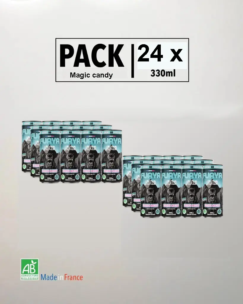 PACK Furya Energy - Bio - "Magic candy" - 24 x 330 ml     